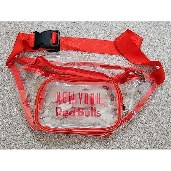 Other - New York Red‎ Bulls Clear Fanny Pack One Size Adjustable MLS Soccer